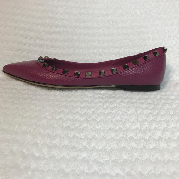 Valentino Rockstud ballerinas flat shoes - Picture 2 of 8